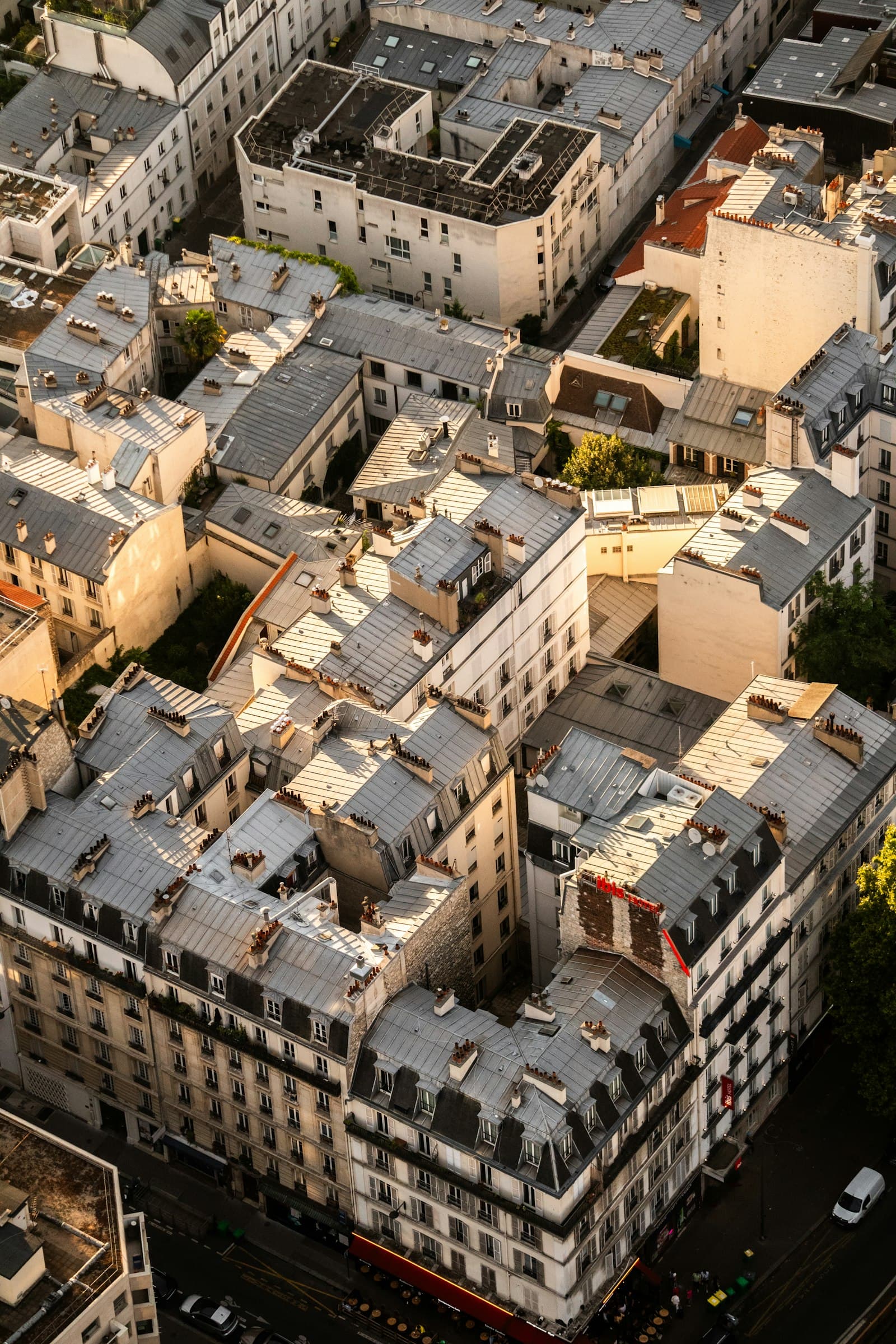 Vue aérienne de Paris et de la région Île-de-France
